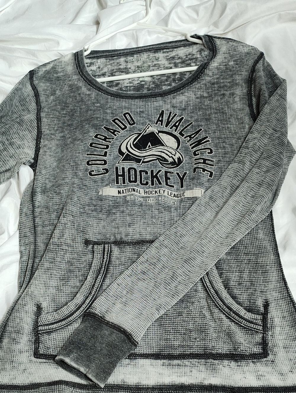 Colorado Avalanche Long Sleeve Women's Thermal Tee - Gray